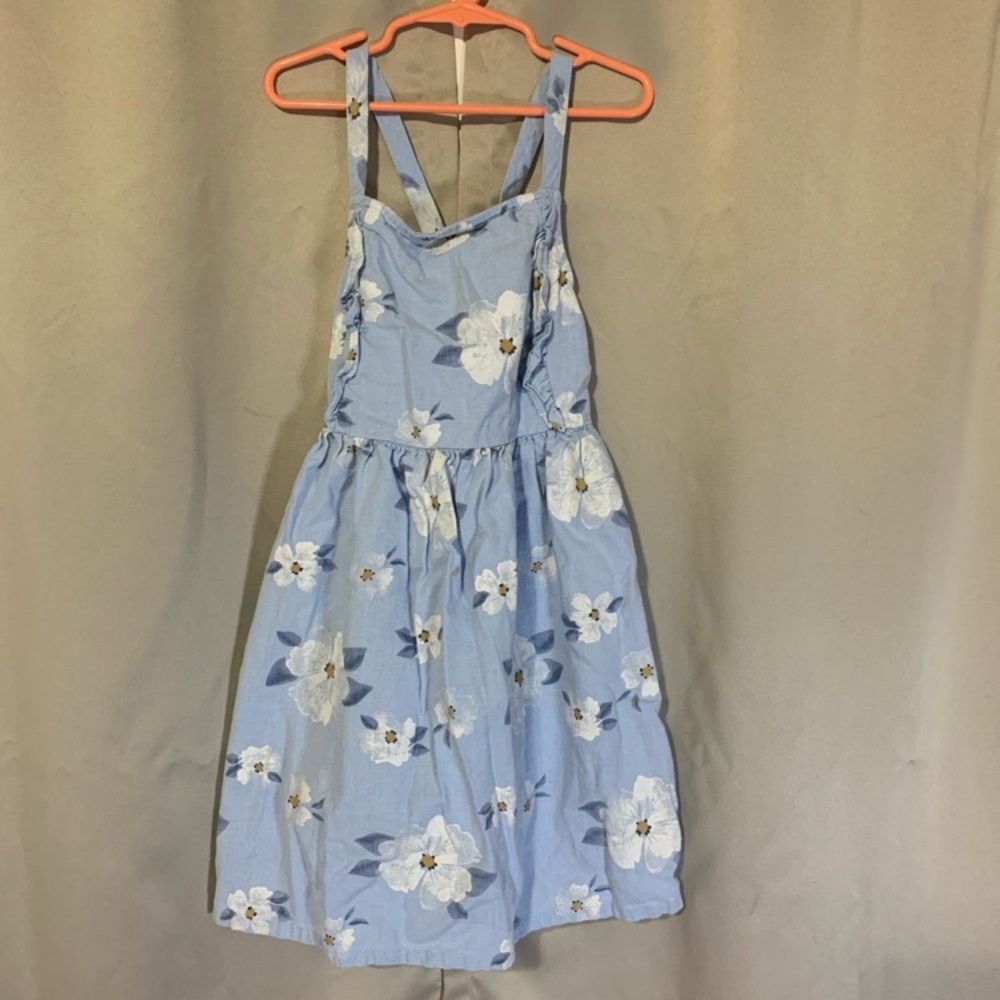 Carter's Light Blue Floral Sundress with White Blooms